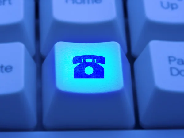 Internet bellen telefoon — Stockfoto