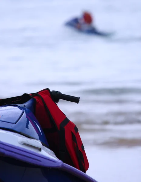 Fun In The Ocean Using A Jet Ski — Stock Photo, Image