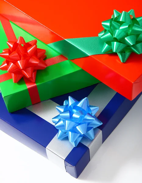 Mucchio di regali per dare a Natale — Foto Stock