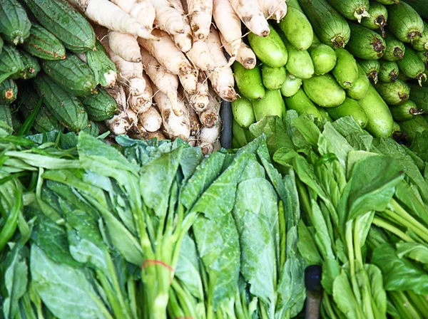 Ассортимент зеленых овощей — стоковое фото