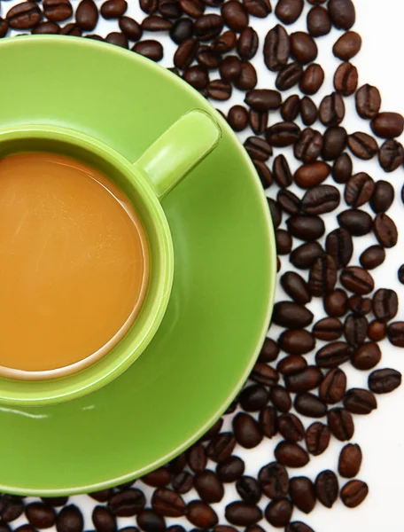 Taze yapılmış kahve sabah fincan — Stok fotoğraf