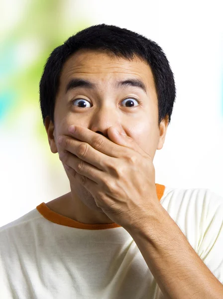 Man With Surprised Expression — Stock Photo, Image