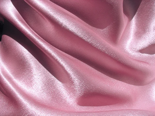 Drappeggiato sfondo raso rosa — Foto Stock