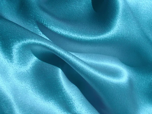 Draped blue satin background — Stock Photo, Image