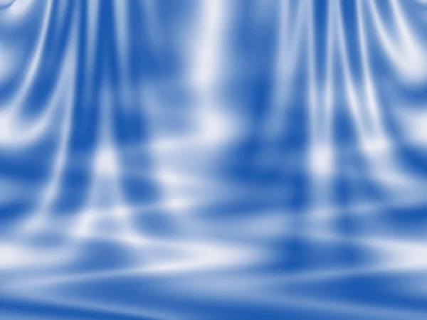 抽象的な青い背景 - カーテンと波 — ストック写真