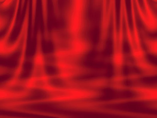 Kırmızı arka plan - perde ve dalgalar — Stok fotoğraf