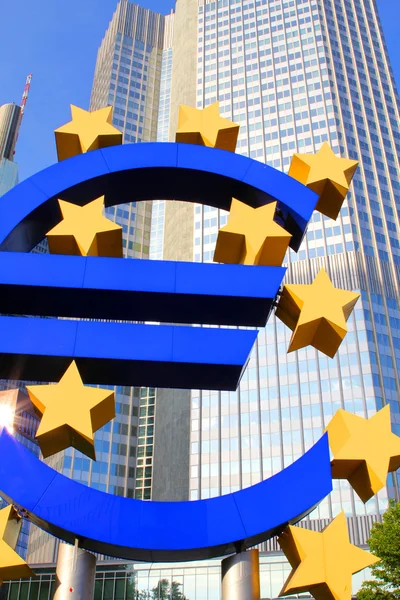 Euro-sinal — Fotografia de Stock