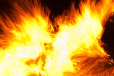 Abstract burning flames background clipart