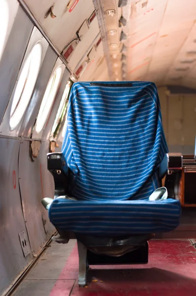 Zetel van een oude airoplane — Stockfoto