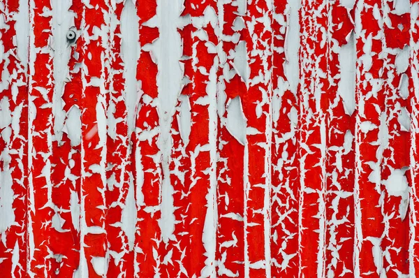 Steel background with red paint coming off — Stock Photo, Image