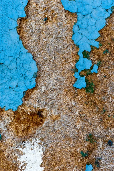 Opuszczony drewniane tła z niektórych niebieskiej farby — Zdjęcie stockowe