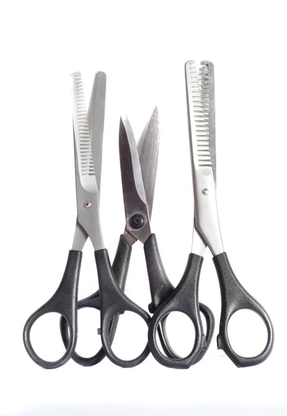 Scissors of a barber over white — Stock Photo, Image