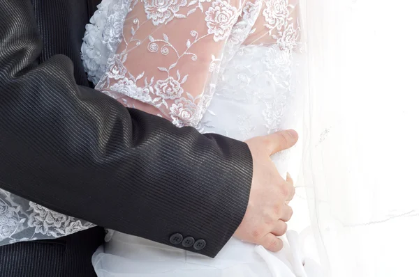 Casal casal segurando apertado togather — Fotografia de Stock