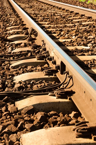 Ржавая старая железная дорога — стоковое фото