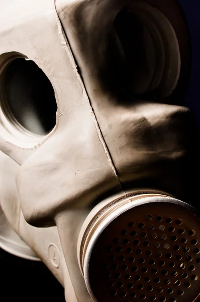 Oude gasmask close-up — Stockfoto