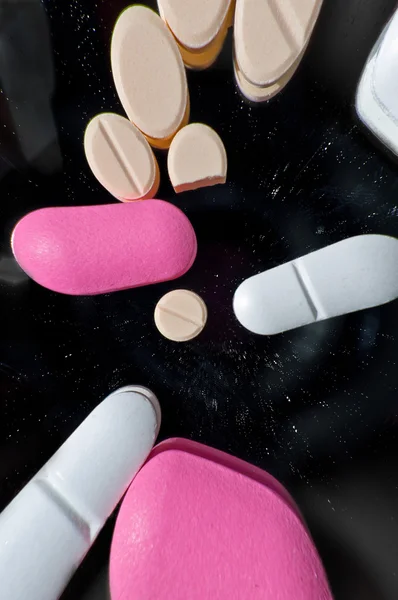 Pills angle view — Stock Photo, Image