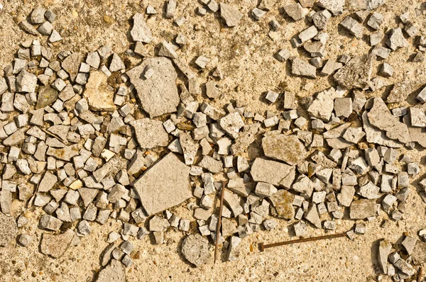 Sharp image of mashed stone — Stock Photo, Image