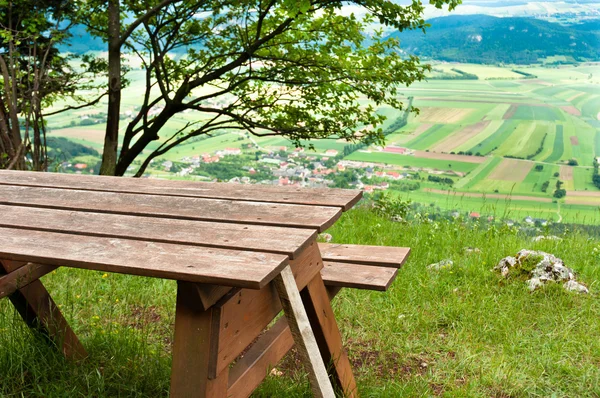 Picnic area in mountains — Stock Photo, Image