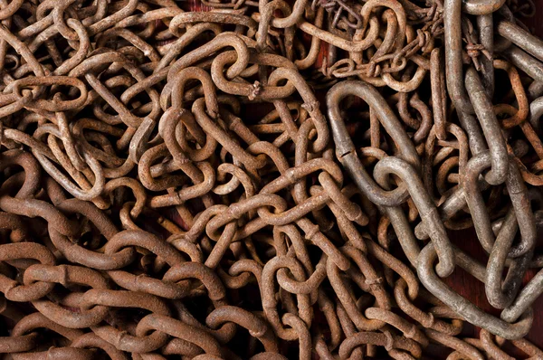 Rusty chain texture — Stock Photo, Image
