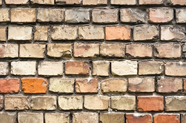 放棄されたれんが造りの壁テクスチャ — ストック写真