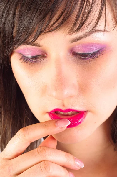 Portrait of a young woman with great makeup — Stock Photo, Image