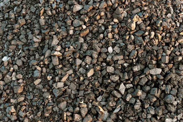Closeup of black coal lumps — Stock Photo, Image