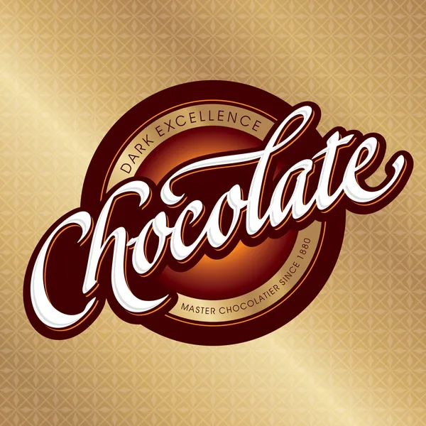 Design de embalagem de chocolate (vetor ) — Vetor de Stock