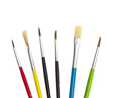 Set of brushes for painting clipart