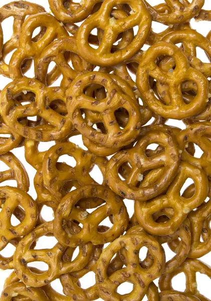 stock image Salted pretzels background