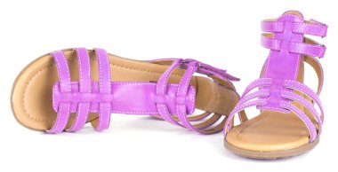 Pink children's maiden sandal clipart