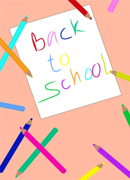 stock vector Back to school