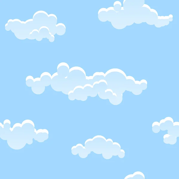 Seamless pattern of the sky — Stock Vector
