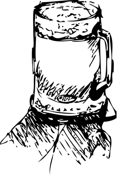 Bières croquantes — Image vectorielle