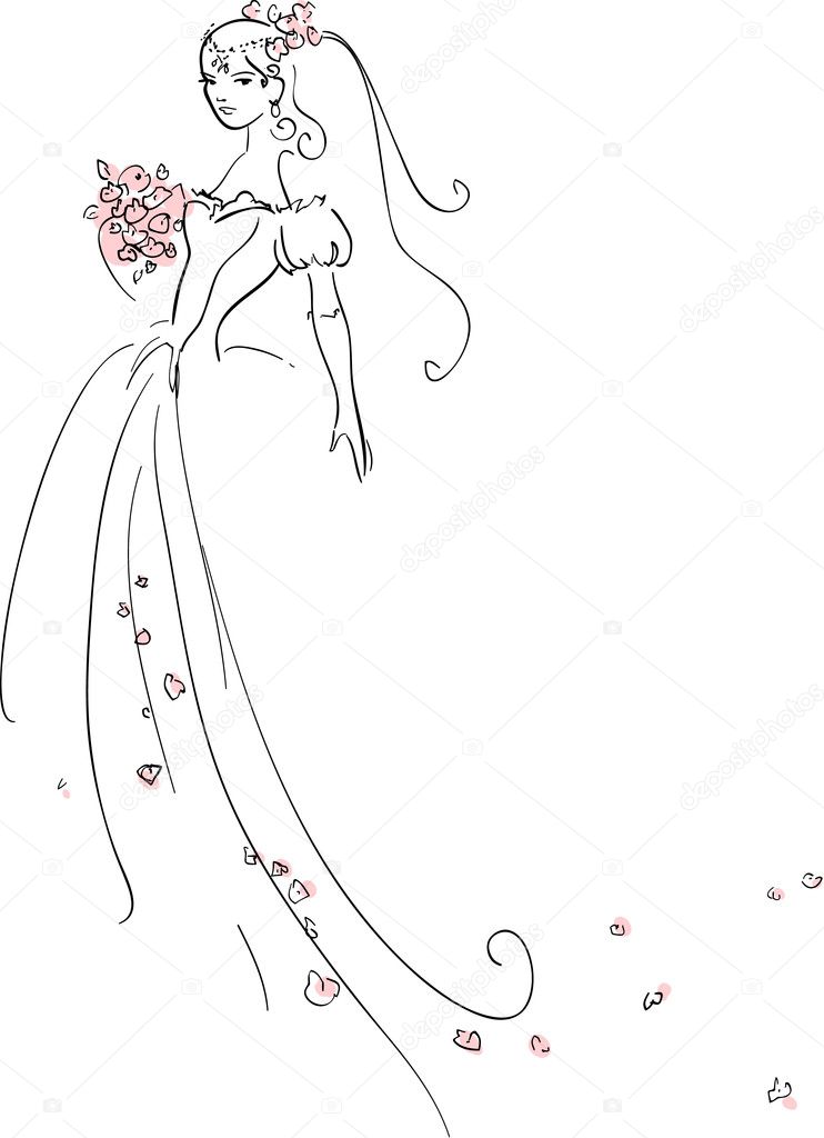 Beautiful Bride — Stock Vector © In2eternity 5851177 8437