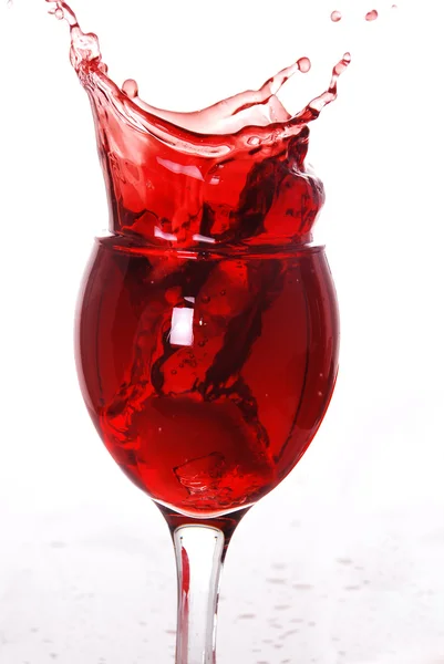 Κόκκινο κρασί εκτίναξη προς τα έξω — Φωτογραφία Αρχείου