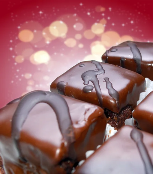 果仁巧克力糖 — 图库照片