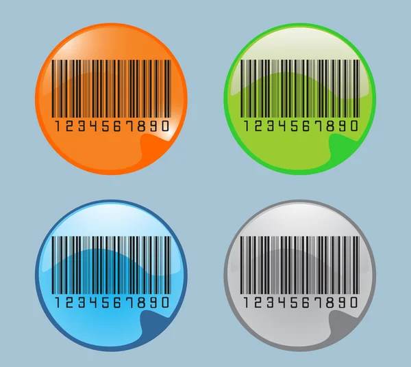 Étiquettes code à barres — Image vectorielle