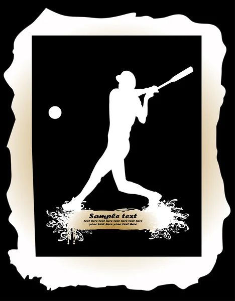 Joueur de baseball — Image vectorielle