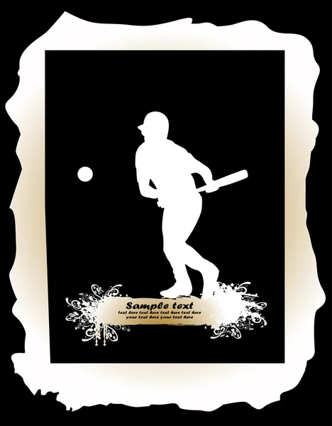 Joueur de baseball — Image vectorielle