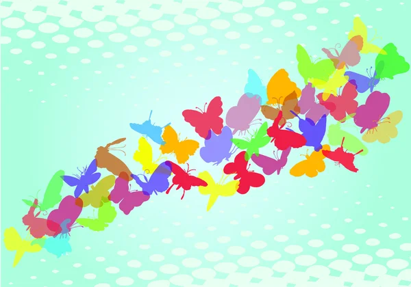 Siluetas de mariposa — Archivo Imágenes Vectoriales