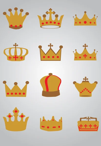 王冠 — 图库矢量图片