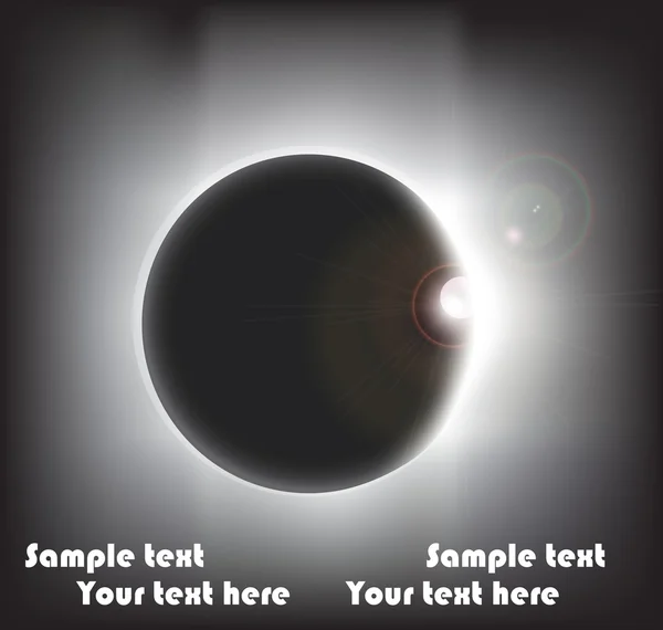 Eclipse fond — Image vectorielle