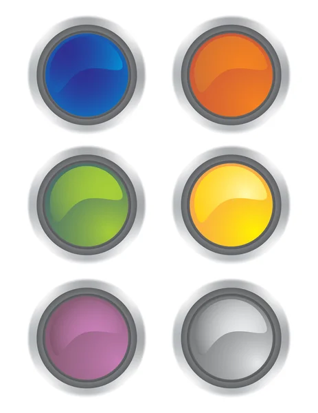 Glossy button — Stock Vector