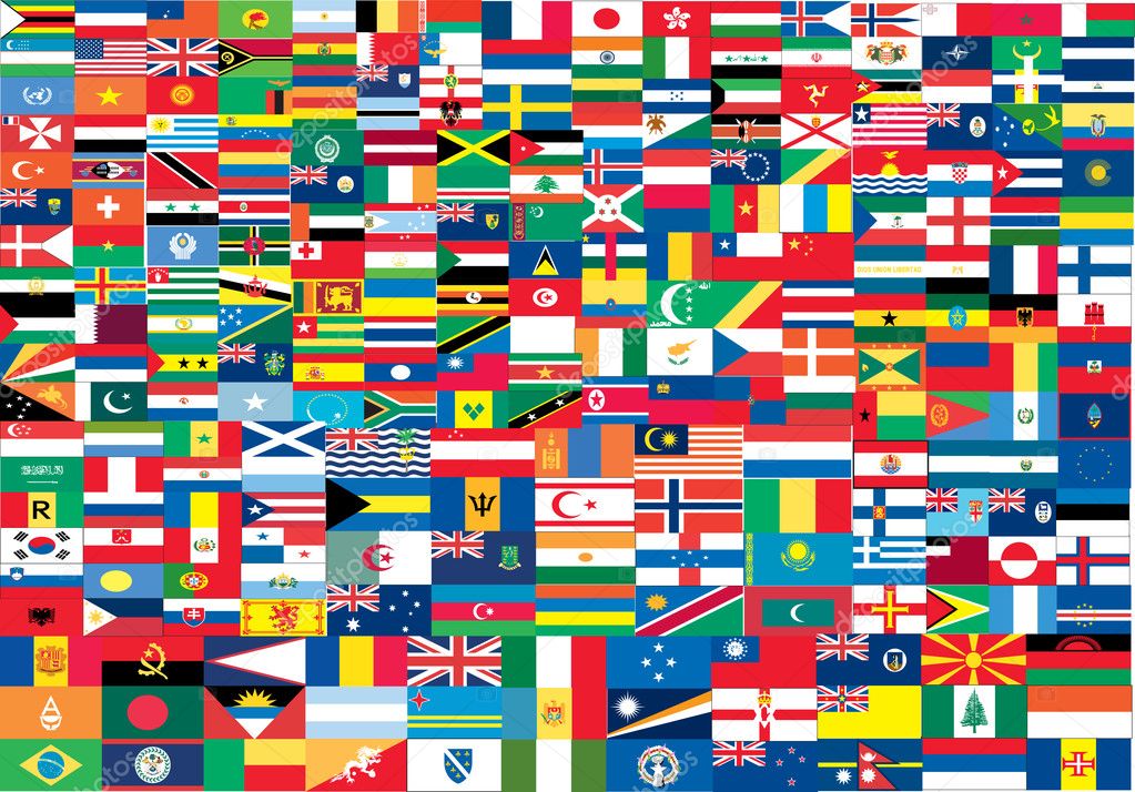 Complete set of Flags of the world