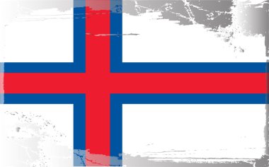Grunge flag series-Faeroe Islands clipart