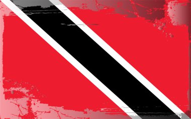 Grunge bayrak serisi-trinidad ve tobago