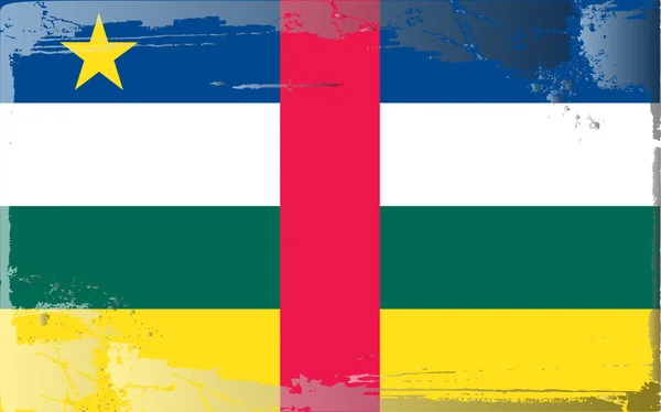 Grunge σημαία σειρά-κεντρική αφρικανική Δημοκρατία — 图库照片