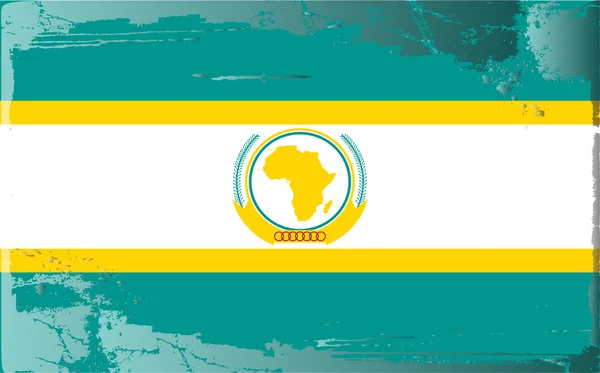 Grunge 国旗系列-非洲联盟 — 图库照片