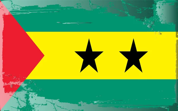 Grunge σημαία σειρά-Σάο Τομέ και Πρίνσιπε — Φωτογραφία Αρχείου