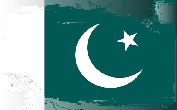 Гранж прапор серії Пакистан — стокове фото